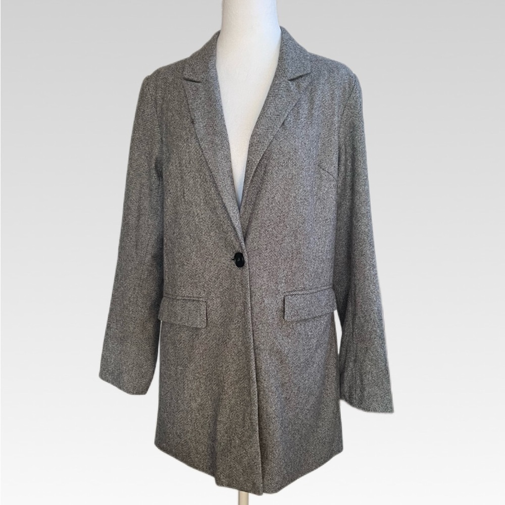LUCY AVENUE Elegant Women's Gray Blazer size M